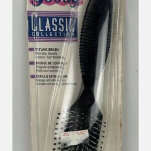 NEW Vintage 1993 Goody Classic Collection Hairbrush Black Non Slip Handle
